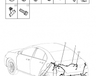 Проводка зад. бампера Geely Emgrand EC7